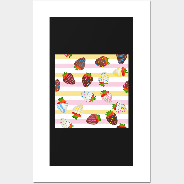 Sailor Moon Themed Strawberries Wall Art by ziafrazier